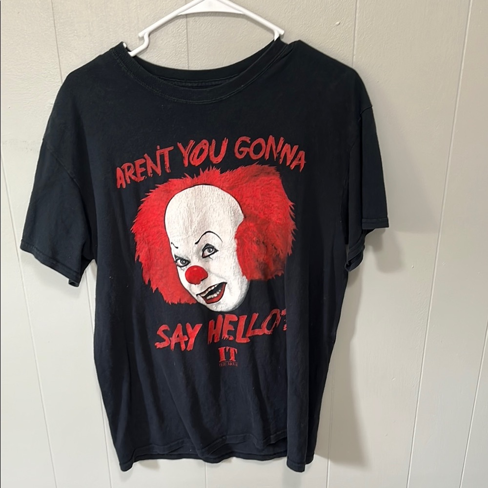 Red and Black Horror Graphic Short Sleeve Tee